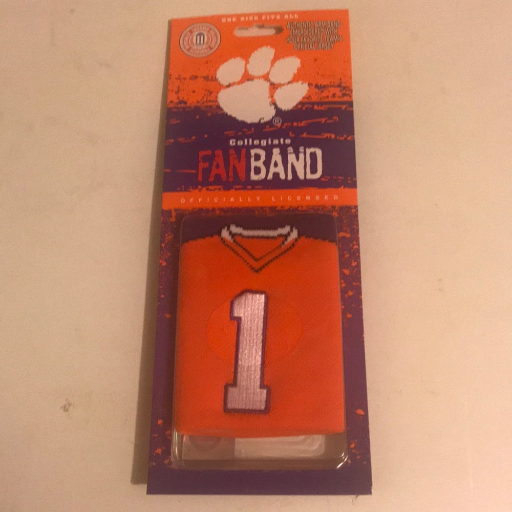 Clemson tiger fan band. 12 count